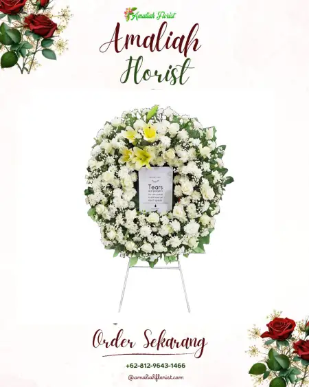 Krans Bunga Duka pagaden barat